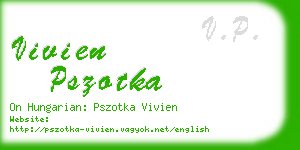 vivien pszotka business card